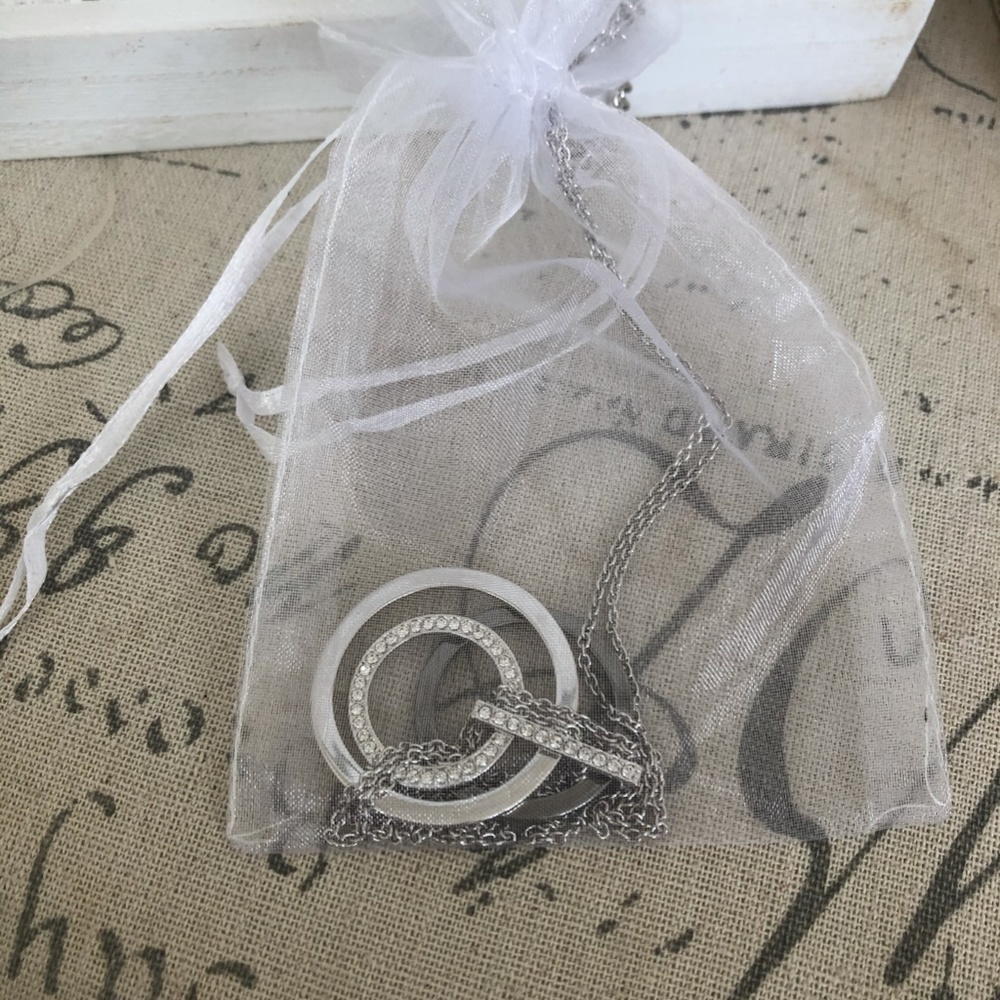 Touchstone Crystal Three Ring Pendant - image 6